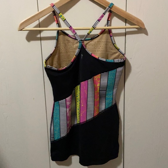 Ivivva Black & Neon Spaghetti Strap Tank Top - Picture 4 of 6